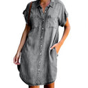 Chic Denim Shift Dress for Everyday Style