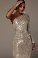 Margely | Elegant Wrapped Bust Evening Dress