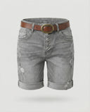 Chic Women's Distressed Denim Shorts