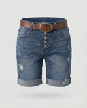 Stylish Women's Ripped Denim Shorts