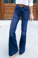Vintage Flared Denim Trousers for Retro Style