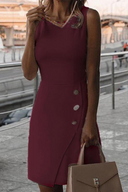 Chic Women's Round Neck Pencil Dress