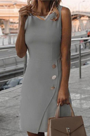 Chic Women's Round Neck Pencil Dress
