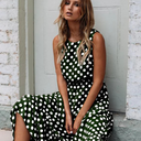 Chic Summer Dress with Polka Dots