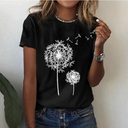 Chic Short Sleeve Graphic Tee for Everyday Wear