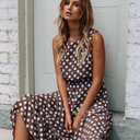 Chic Summer Dress with Polka Dots