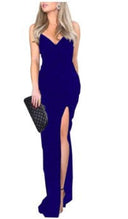 Stunning Evening Dress with Side Slit and Chic Neckline