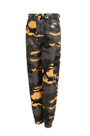 Modern Camouflage Cargo Pants with Elastic Waistband