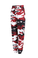 Modern Camouflage Cargo Pants with Elastic Waistband