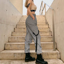 Stylish Women's Cargo Pants with Adjustable Waist