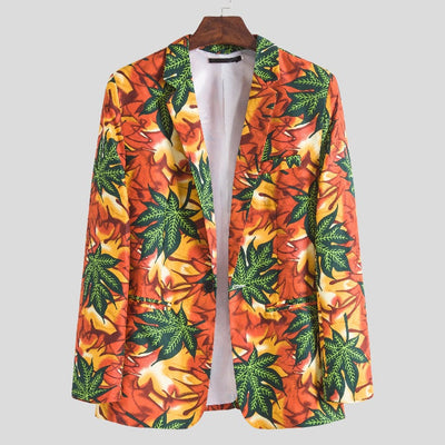 Tropical Leaf Women's Blazer – Chic Style Statement
