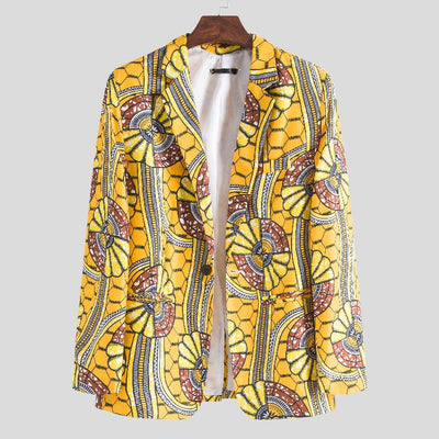 African Patterned Blazer with Modern Cut
