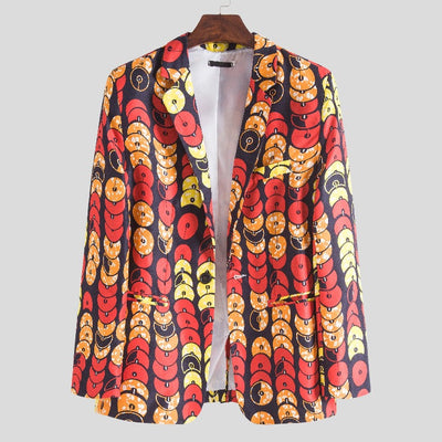 Vibrant Women's Blazer with Textured Design