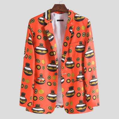 Graphic Pattern Women's Blazer in Chic Design