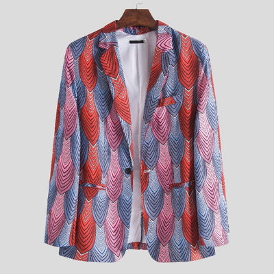 Floral Pattern Women's Blazer - Modern Style