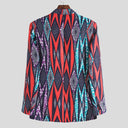 Chic Women's Blazer with Geometric Design