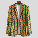 Modern Women's Blazer with Vibrant African Print
