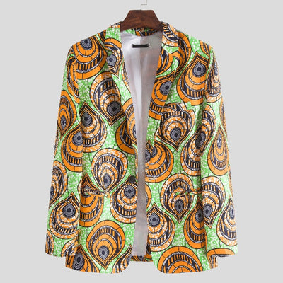 African Pattern Women's Blazer with Modern Cut