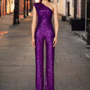 Sequin-Embellished Modern Jumpsuit