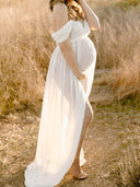 Chic Maternity Chaps with Side-Slit Design