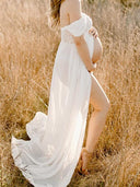 Chic Maternity Chaps with Side-Slit Design