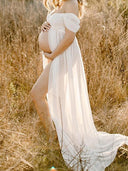 Chic Maternity Chaps with Side-Slit Design