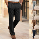 Chic Mid-Rise Straight Leg Trousers