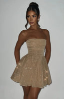Chic Glittering Gold Dress for Any Occasion
