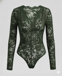 Chic Long Sleeve Lace Bodysuit for Women