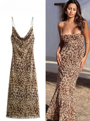 Chic Leopard Print Dress for Women