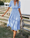 Stylish Blue and White Fashion Ensemble