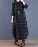 Chic Long Checkered Shirt Dress for Effortless Style
