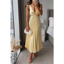 Mayla Cutout Pleated Dress - Chic Design