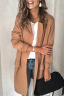 Chic Solid Color Long Sleeve Blazer