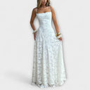 Chic Jacquard Maxi Dress for Special Occasions