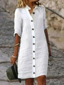 Chic All-Occasion Dress with Unique Fabric
