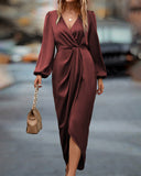 Chic Midi Wrap Dress for Every Occasion