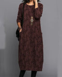 Chic Long Sleeve Pocket Dress
