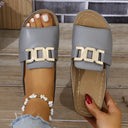 Stylish Buckle Flat Sandals for Summer Adventures