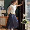 Chic Pleated Maxi Skirt for Any Occasion