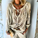 Boho Chic Crocheted Blouse for Women