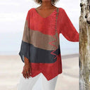 Chic Long-Sleeve Blouse with Relaxed Fit