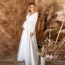 Chic Lace Maxi Dress for Expecting Moms