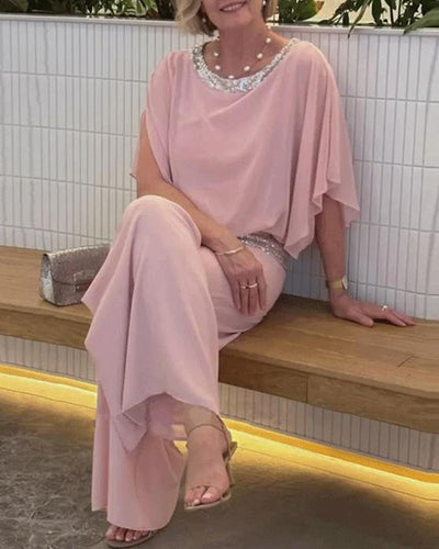 Elegant Sequin Jumpsuit for Night Out