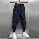 Chic Black Pleated Harem Trousers