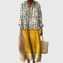 Stephanie™ | Chic Geometric Print Dress for Every Occasion