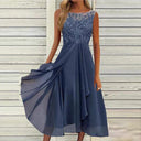 Chic Women's Round Neck Summer Dress