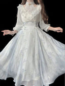Belle Époque Couture Midi Dress – Chic Design