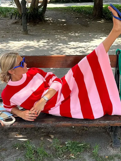 Chic Striped Midi Dress for Every Occasion