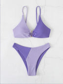 Stylish High Waist Push-Up Bikini Set for Women